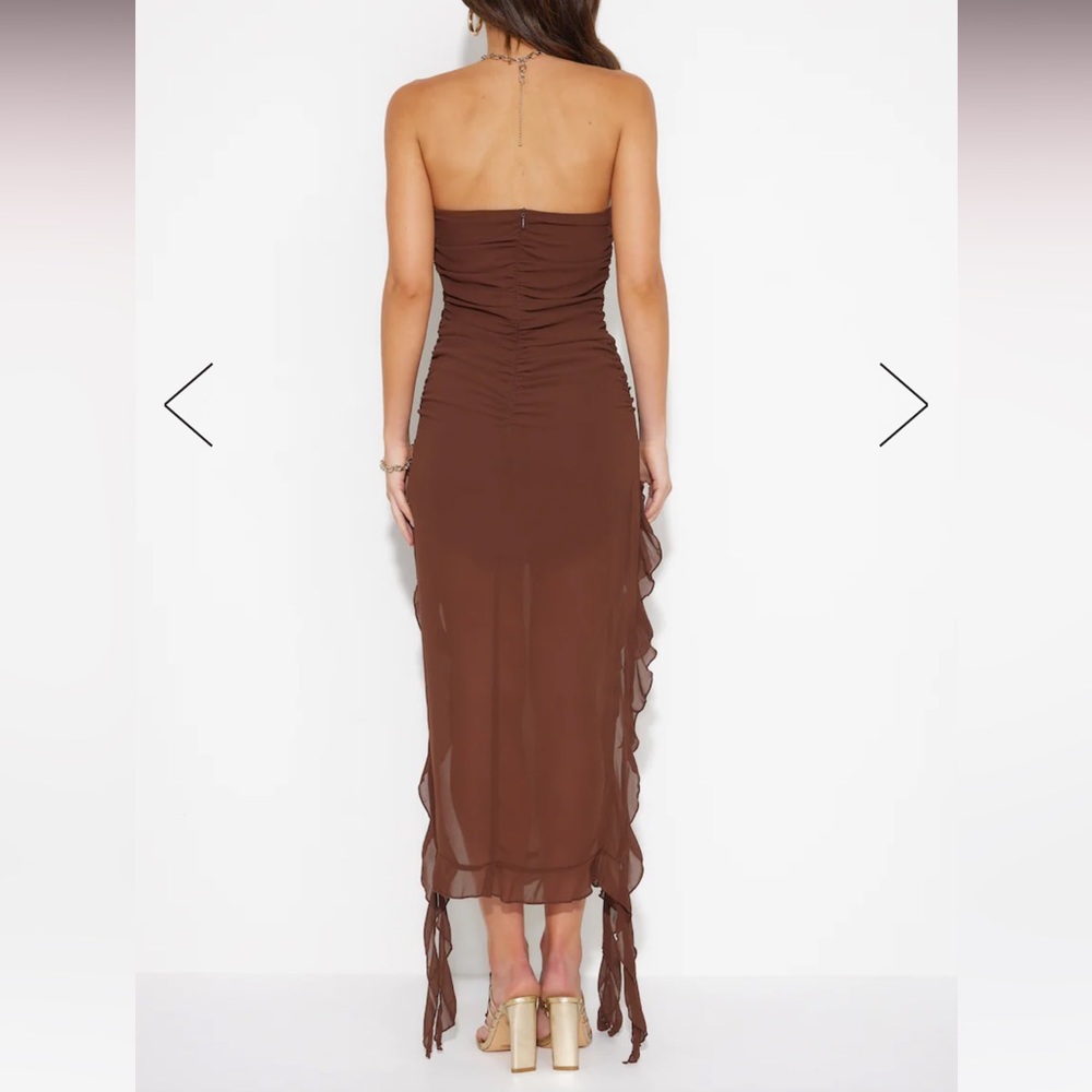 LIONESS RENDEZVOUS DRESS - CHOCOLATE - Picture 4 of 6